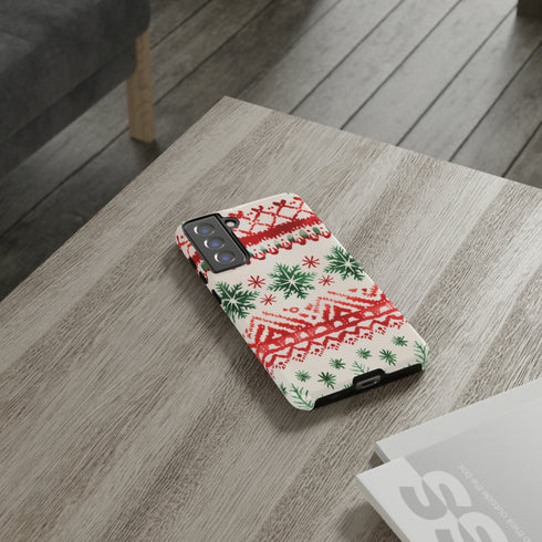 Watercolor Study of Christmas Patterns - Impact Resistant Phone Case
